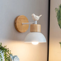 Nordic Wood LED Wall Lamp Bedside Sconce for Bedroom Staircase Balcony
