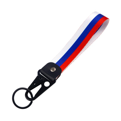 World Flag Car Keychain | Metal Key Ring for Men Women Motorcycle Lanyard