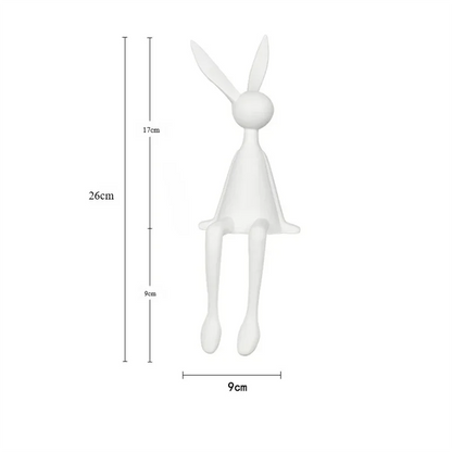 Creative Home Decor Rabbit Statue Abstract Art Sculpture Desk Living Room TV Cabinet Wine Cabinet Handicrafts Ornaments