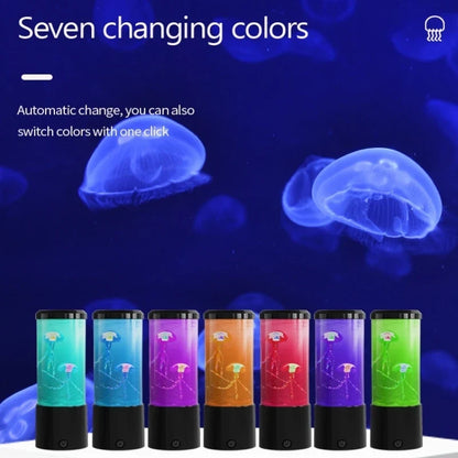 Jellyfish Lamp Ocean Night Light LED Aquarium Mood Light for Bedroom Home Decor