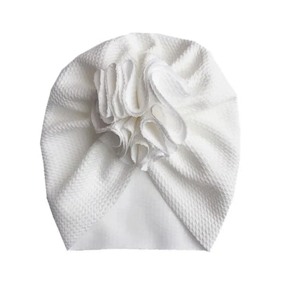 Baby Girl Turban Hat | Lovely Flower Soft Cap for Newborn Photography