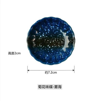 Japanese Sauce Dish | Ceramic Seasoning Dish for Barbecue and Snacks