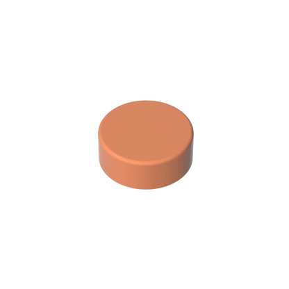 Gobricks GDS-612 Flat Tile 1x1 Round | Compatible Building Block