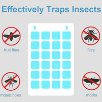 10 Pcs Sticky Mosquito Board Replacement Glue Cards for Mosquito Lamp | Indoor Trap Adhesive Plates 110x70mm