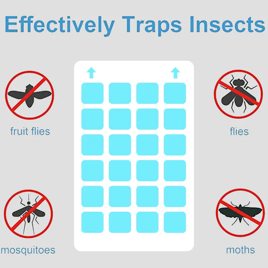 10 Pcs Sticky Mosquito Board Replacement Glue Cards | Mosquito Lamp Refill