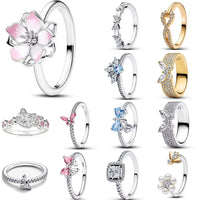 925 Sterling Silver Lotus Bow Ring | Elegant Women's Gift Ring