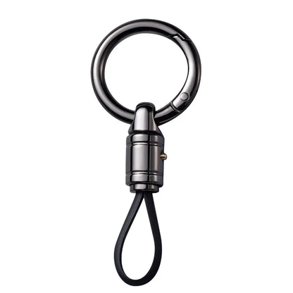 Metal Keychain for Men | Premium Anti-Lost Car Key Ring with Belt Clip