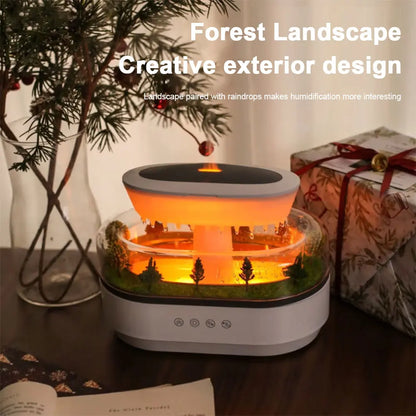 Cloud Rain Humidifier Rainfall Aromatherapy Diffuser with 7 Color Light for Home