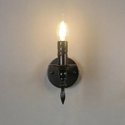 Vintage Industrial Wall Sconce Retro Candle Wall Lamp Bedside Stair Hallway