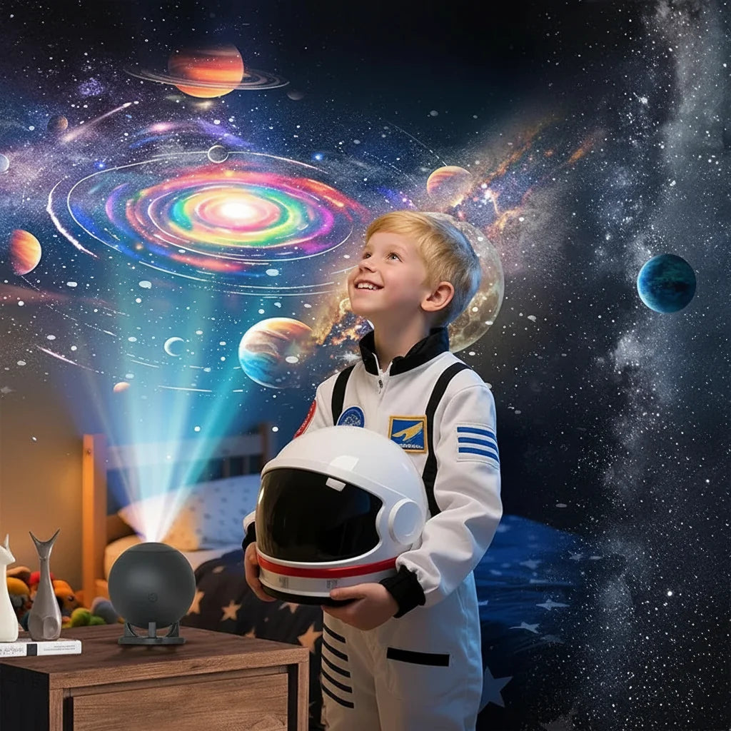 Galaxy Projector Star Projector with 12 Films Nebula Night Light Bedroom Ceiling