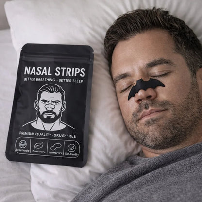 Breathable Adhesive Nose Strips | Anti-Snoring Nose Patch for Day and Night Use