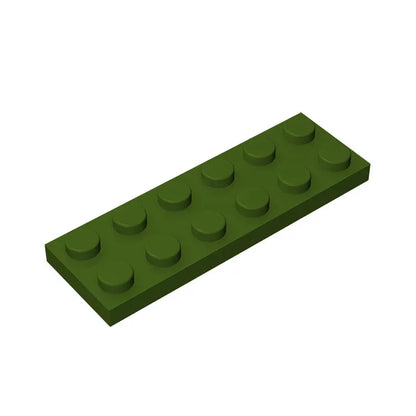 Plate 2 x 6 Building Block | Compatible Building Brick for DIY Creations