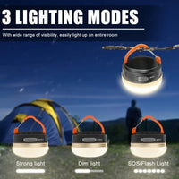 Rechargeable Camping Lantern 1200mAh | Portable LED Tent Light for Outdoor Hiking