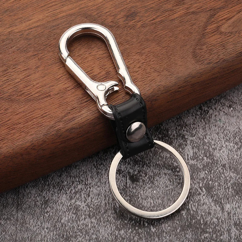 Vintage Brass Keychain Lanyard Snap Hook | Manual Rotate Carabiner Clip