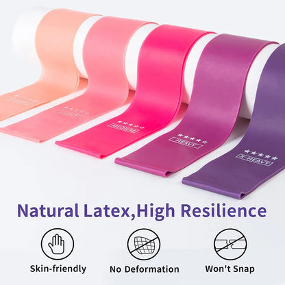 Resistance Loop Exercise Bands 5 Levels | Portable Strength Training Set