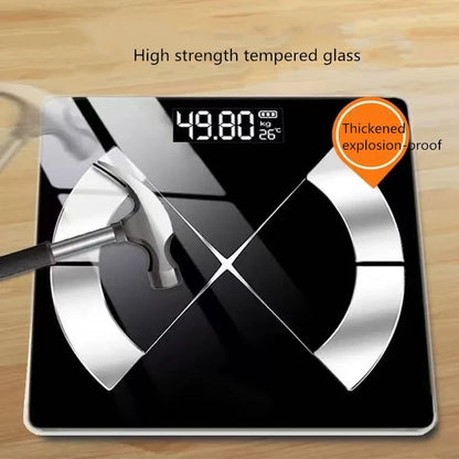 Smart Digital Scale with LED Display – USB Rechargeable Electronic Home Device