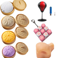 Bolas antiestrés de colores con forma de dumpling | Juguetes sensoriales Fidget