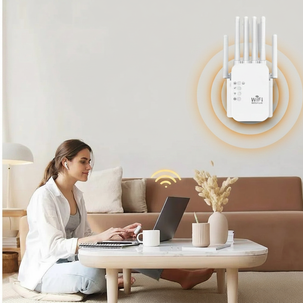 1200Mbps Dual Band WiFi Extender Signal Booster Repeater 2.4G 5G