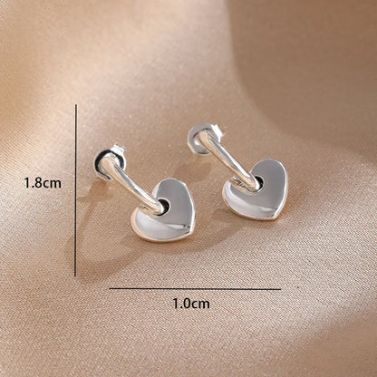 Blue Zircon Stud Earrings for Women | European Style Silver Jewelry
