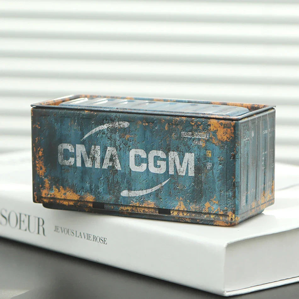 Mini caja de almacenamiento de hierro, caja de hierro de almacenamiento en miniatura, decoración creativa, caja pequeña para coleccionar, mini contenedor de escritorio, modelo, regalos de Navidad