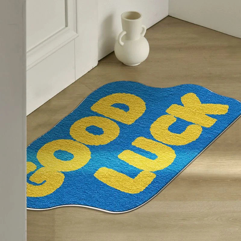 VIKAMAins Tapis imitation cachemire, décoration d'intérieur, effet rafraîchissant, lavable, pour entrée et paillasson de chambre, collection Dopamine.