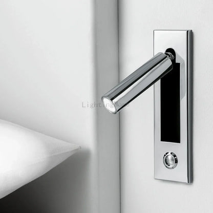 Applique Murale LED, Lampe de Lecture de Nuit, Luminaire de Tête de Lit pour Hôtel, Lampe de Chevet Artistique, Interrupteur à Poussoir, Puce Cree, 220V