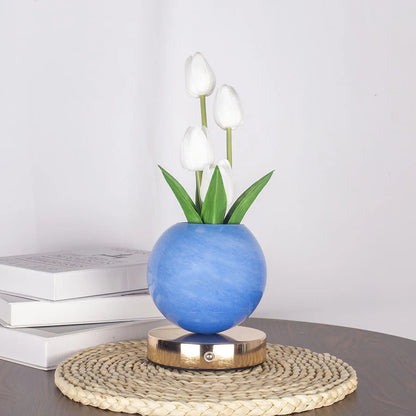Tulip LED Night Light USB Rechargeable Desk Table Lamp for Bedroom & Holiday Decor