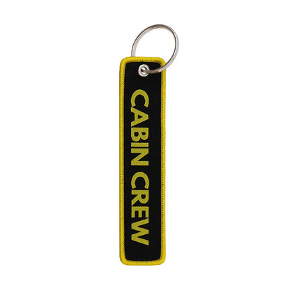 Airline Embroidery Key Fob | Stylish Keychain for Bags and Backpacks