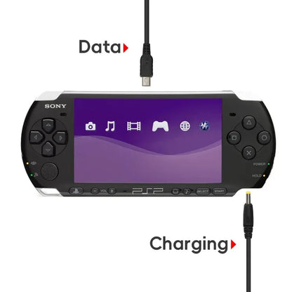 DATA FROG 2 in 1 USB Cable for PSP | Charger and Data Transfer Cord