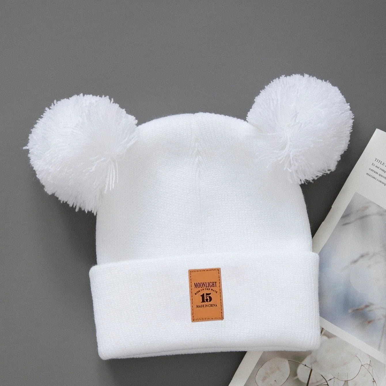 Baby Knit Pom Pom Hat | Warm Winter Cap for Toddlers