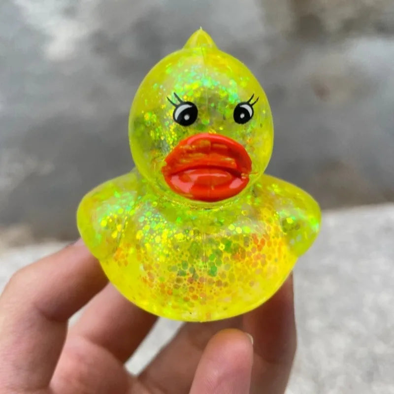 Jouet à presser canard Aurora en maltose moelleux | Jouet anti-stress doux et mignon en forme d'animal