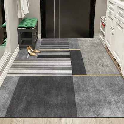 Simple Geometric Crystal Pile Living Room Carpet Home Bedroom Office Entrance Dirty Resistant Non-slip Carpet