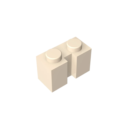 Gobricks GDS-798 Brick 1x2 with Groove | Compatible Building Block for DIY Sets