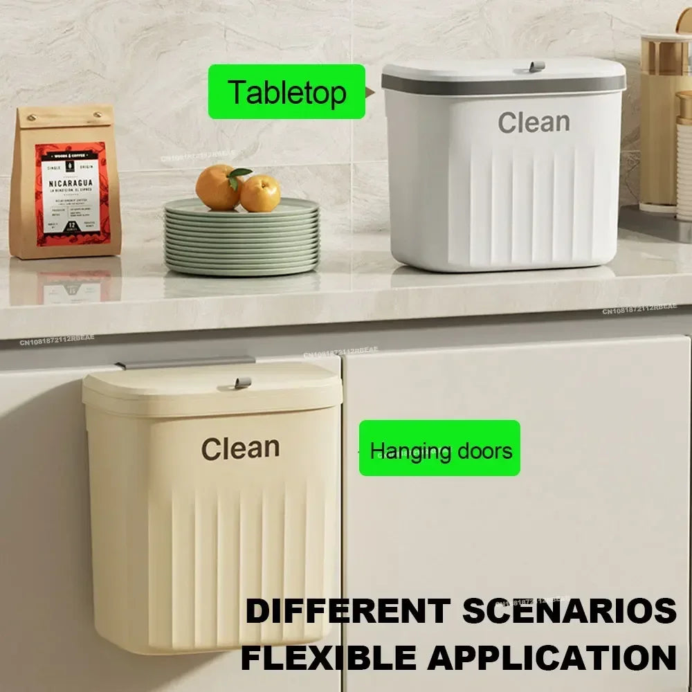 Wall-Mounted Kitchen Trash Can