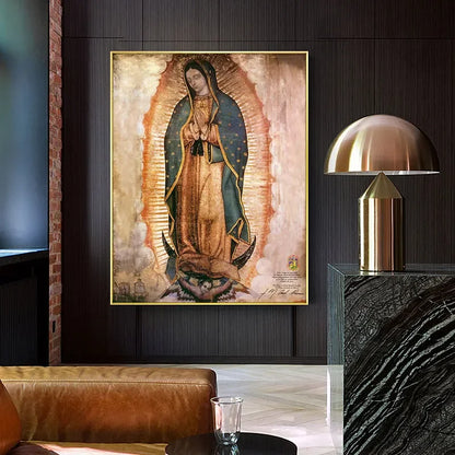 Tableau mural abstrait classique Mexique Notre-Dame de Guadalupe Impression HD sur toile Affiche Décoration Peinture Maison Salon Chambre