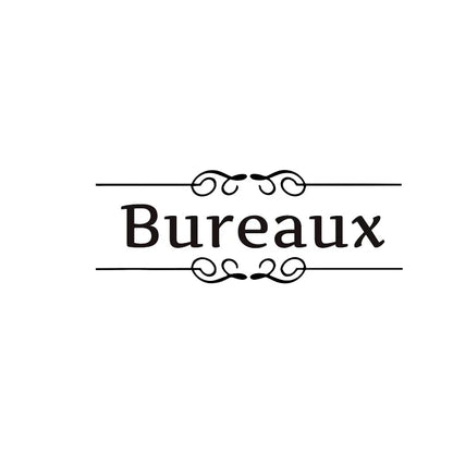 French Bathroom Toilet Sign Vinyl Sticker Decal | WC Entrance Sign Door Decal for France Home
