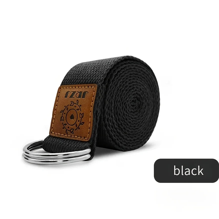 Yoga Stretching Strap with Metal Rings | Fitness and Flexibility Aid