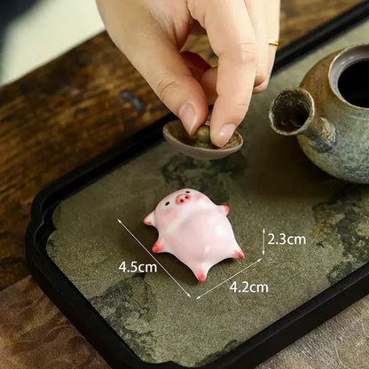 Bubbling Tea Pet Piggy Cartoon Ceramic Mug | Funny Gift