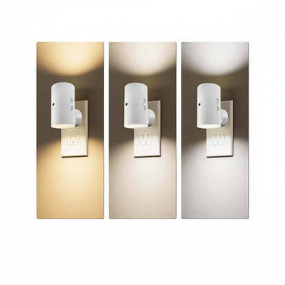 Plug In Night Light Dusk to Dawn Sensor Adjustable Brightness Stair Hallway