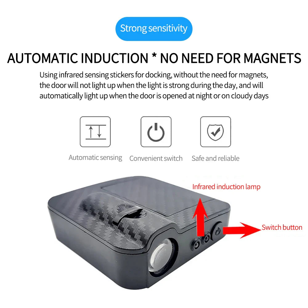 Angel Wings Door Welcome Light | Car Atmosphere LED Projector