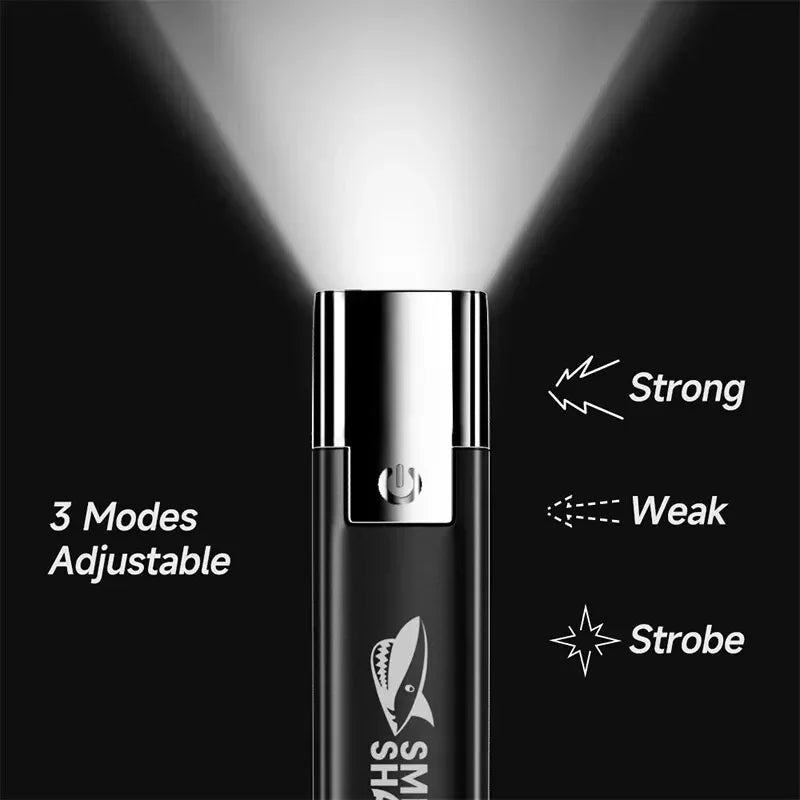 ESMARTER Super Bright LED Flashlight | USB Rechargeable 450 Lumen Torch for Camping