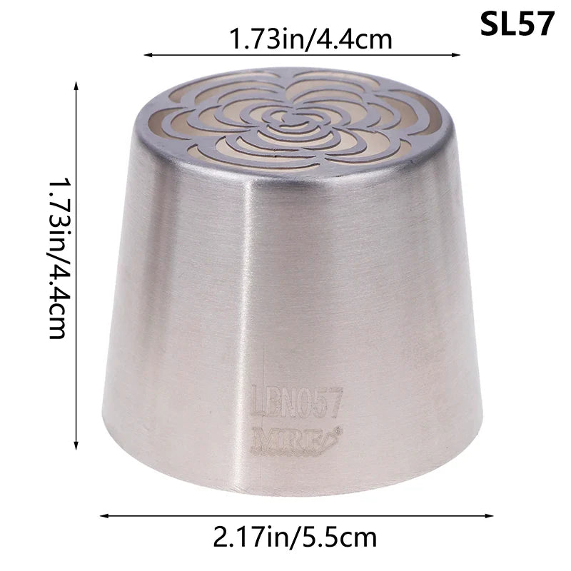 1Pc Stainless Steel Russian Piping Tip | Christmas Cake Icing Nozzle for Cupcake Decorating