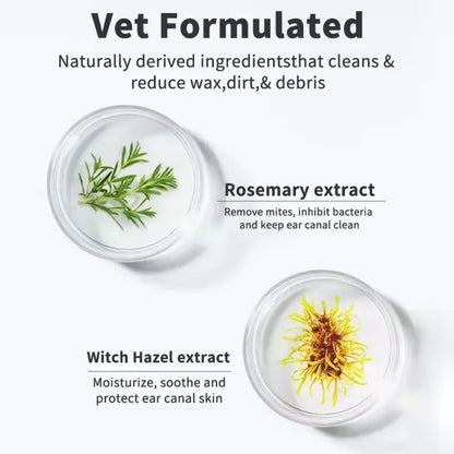 Disposable Pet Ear Cleaning Wipes | Finger Cover Ear Care for Dogs and Cats