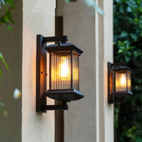 Outdoor Waterproof Metal Wall Lamp AC90-260V Exterior Porch Garden Villa Light