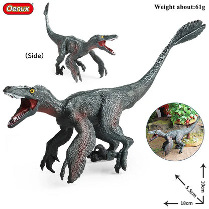 Oenux Jurassic Dinosaurs Action Figures Set | 5 Realistic PVC Models Collection Toy