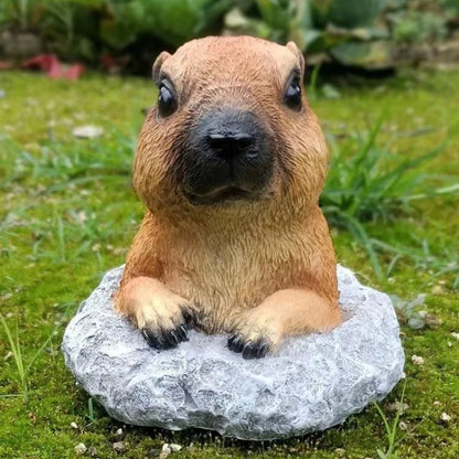 Simulation Animal Groundhog Cute Ornaments Outdoor Aarden Decoration Patio Balcony Arrangement Flower Pot Yard Gardening Decor