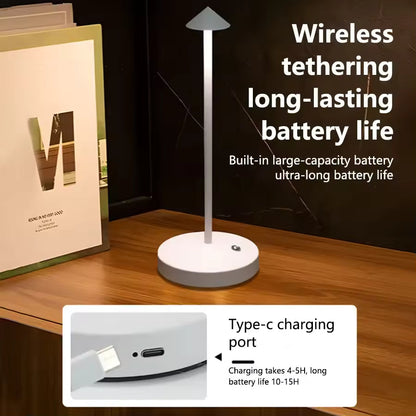 Lampe de table LED sans fil avec variateur tactile | Éclairage d'ambiance sans fil