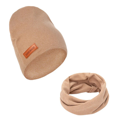 Soft Baby Turban Hat and Scarf Set | Faux Cashmere Winter Headwear for Newborns and Kids
