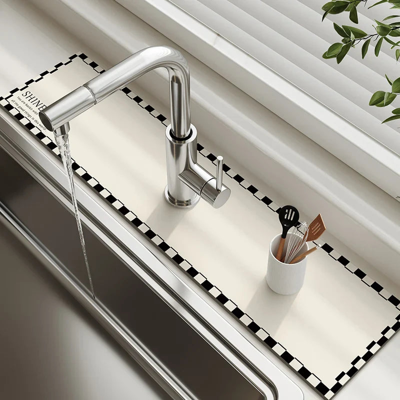 Diatom Mud Sink & Faucet Mat