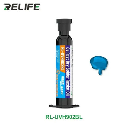 RELIFE RL-UVH902 3 Seconds Quick Drying Oil | UV Curing Solder Mask for PCB Repair